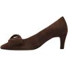 GABOR 301402 BOW COURT SHOE - BROWN SUEDE